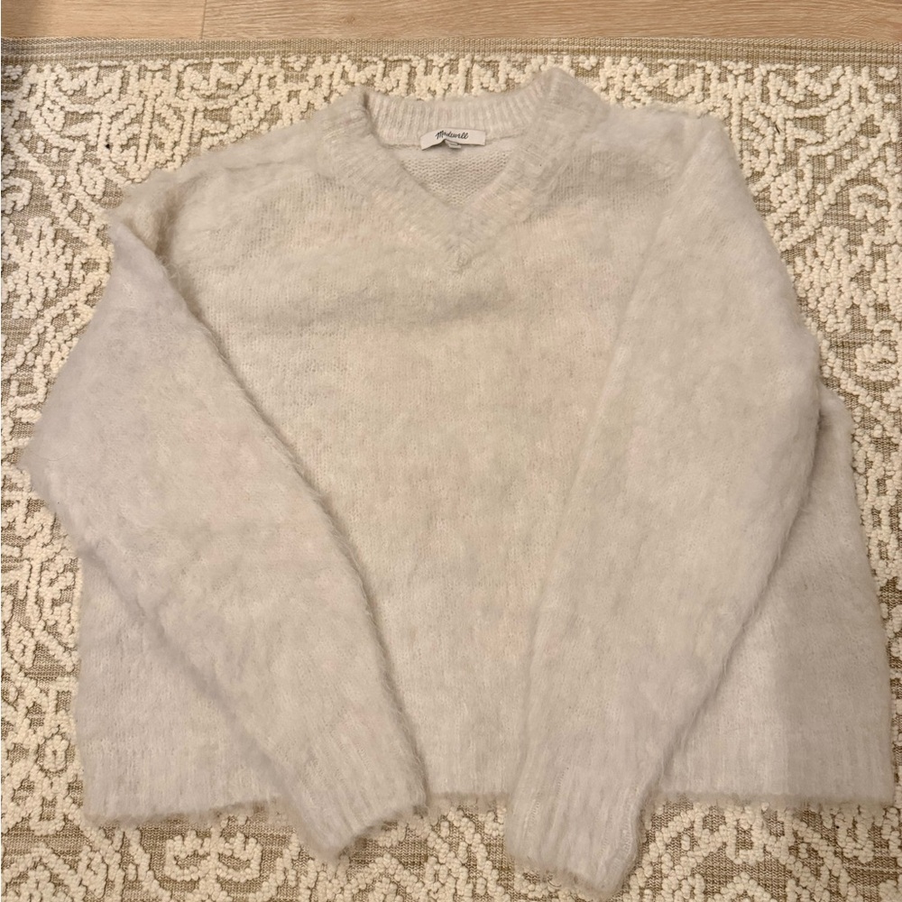 Madewell Cozy Cream Sweater - Picture 3 of 5